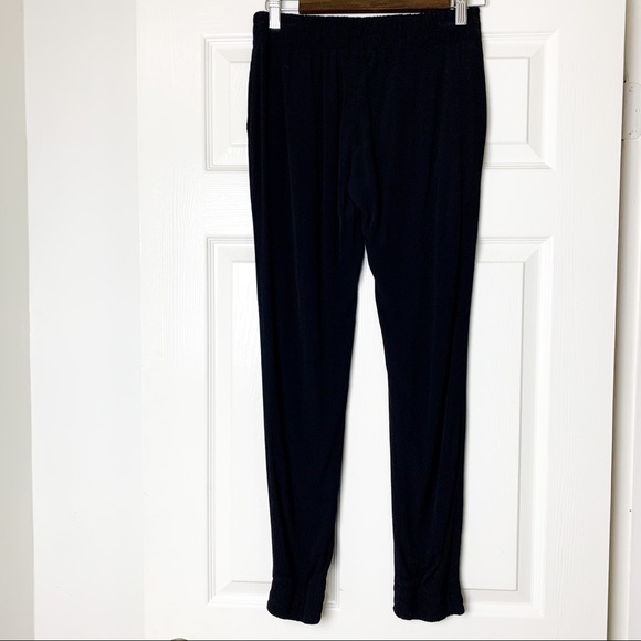NEW Monrow Crepe Skinny Jogger Pants in Black XS - Picture 5 of 8